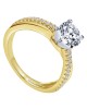 Gabriel & Co. Morgan Diamond and Gold Ring Mounting